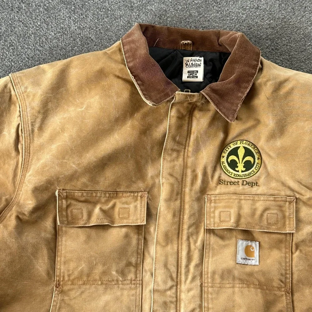 Carhartt Traditional Coat‎ Mens 2XL Brown Duck C03 Quilted Lined Workwear USA